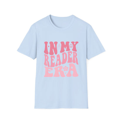 Reader Era T‑Shirt — 'In My Reader Era' Pink Retro Typography Shirt