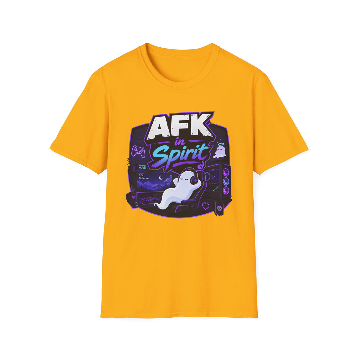 AFK in Spirit T-Shirt — Cute Gaming Ghost Tee