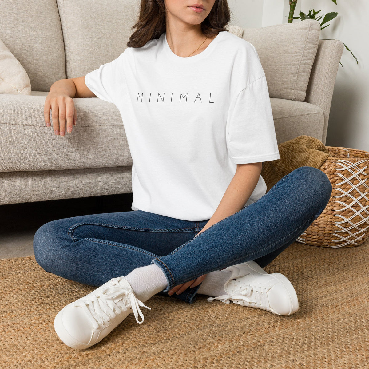 Minimal Graphic T-Shirt — Minimalist Text Tee for Everyday Casual Wear