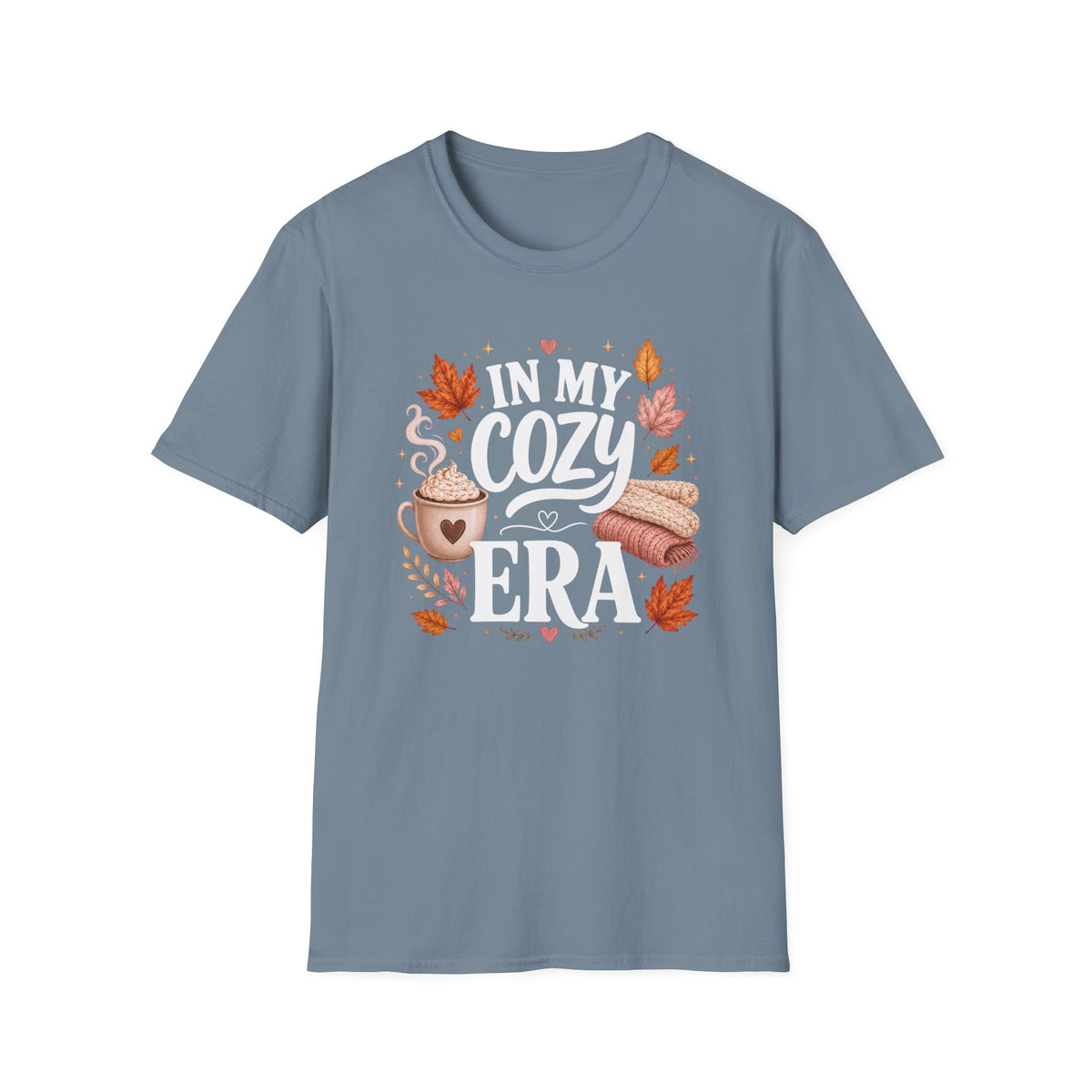 Cozy Era T-Shirt - "In My Cozy Era" Fall Coffee & Blanket Tee