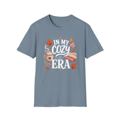 Cozy Era T-Shirt - "In My Cozy Era" Fall Coffee & Blanket Tee