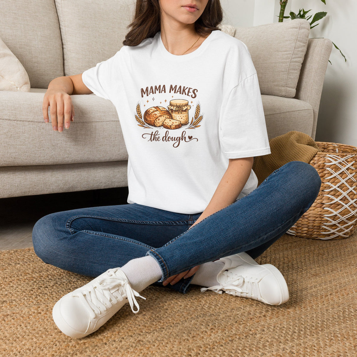 Mama Makes the Dough T-Shirt — Baking Mom Graphic Tee