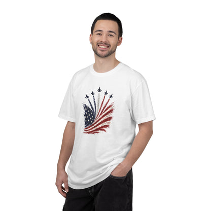 American Flag Firework T-Shirt — Patriotic Independence Day Tee