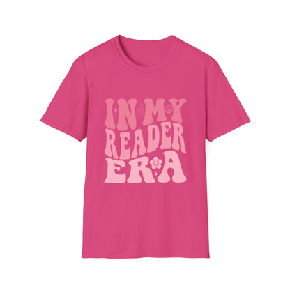 Reader Era T‑Shirt — 'In My Reader Era' Pink Retro Typography Shirt