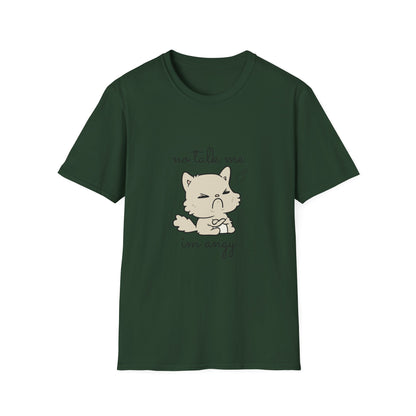 No Talk Me I'm Savvy Cat T-Shirt
