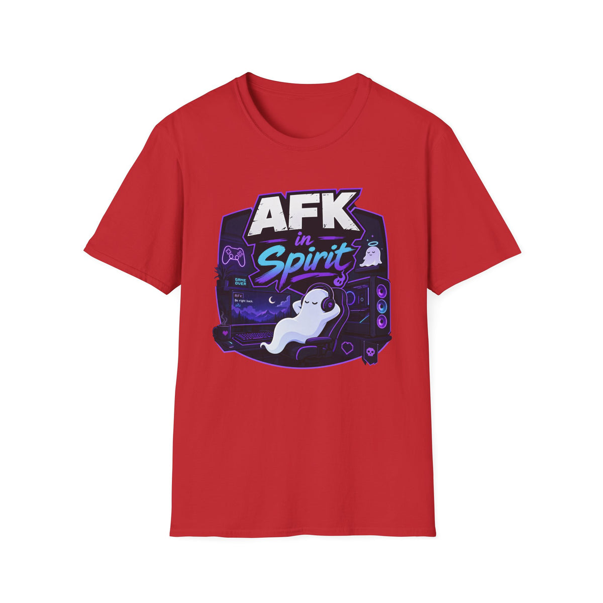 AFK in Spirit T-Shirt — Cute Gaming Ghost Tee