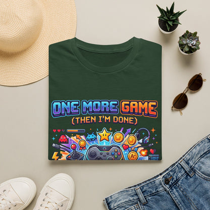 Gamer Tee "One More Game (Then I’m Done)" – Video Game Controller Graphic T-Shirt