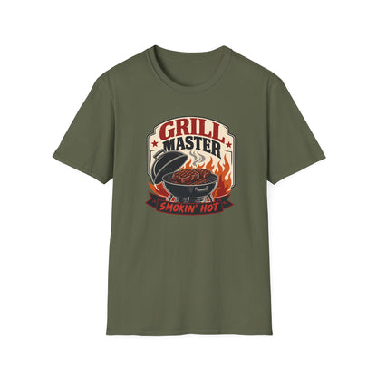 Grill Master T-Shirt — "Smokin' Hot" BBQ Graphic Tee