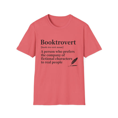 Booktrovert T-Shirt – "A person who prefers the company of fictional characters" Literary Tee