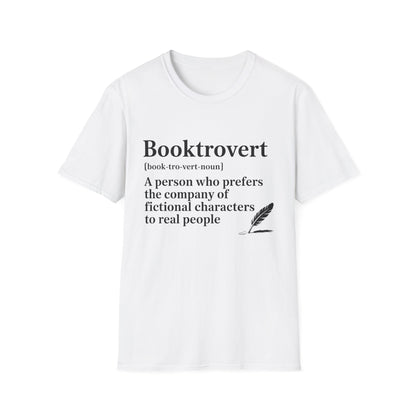 Booktrovert T-Shirt – "A person who prefers the company of fictional characters" Literary Tee