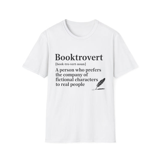 Booktrovert T-Shirt – "A person who prefers the company of fictional characters" Literary Tee
