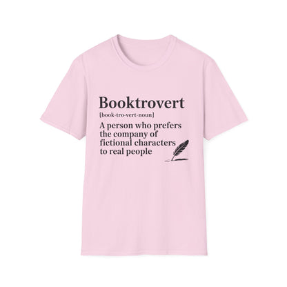 Booktrovert T-Shirt – "A person who prefers the company of fictional characters" Literary Tee