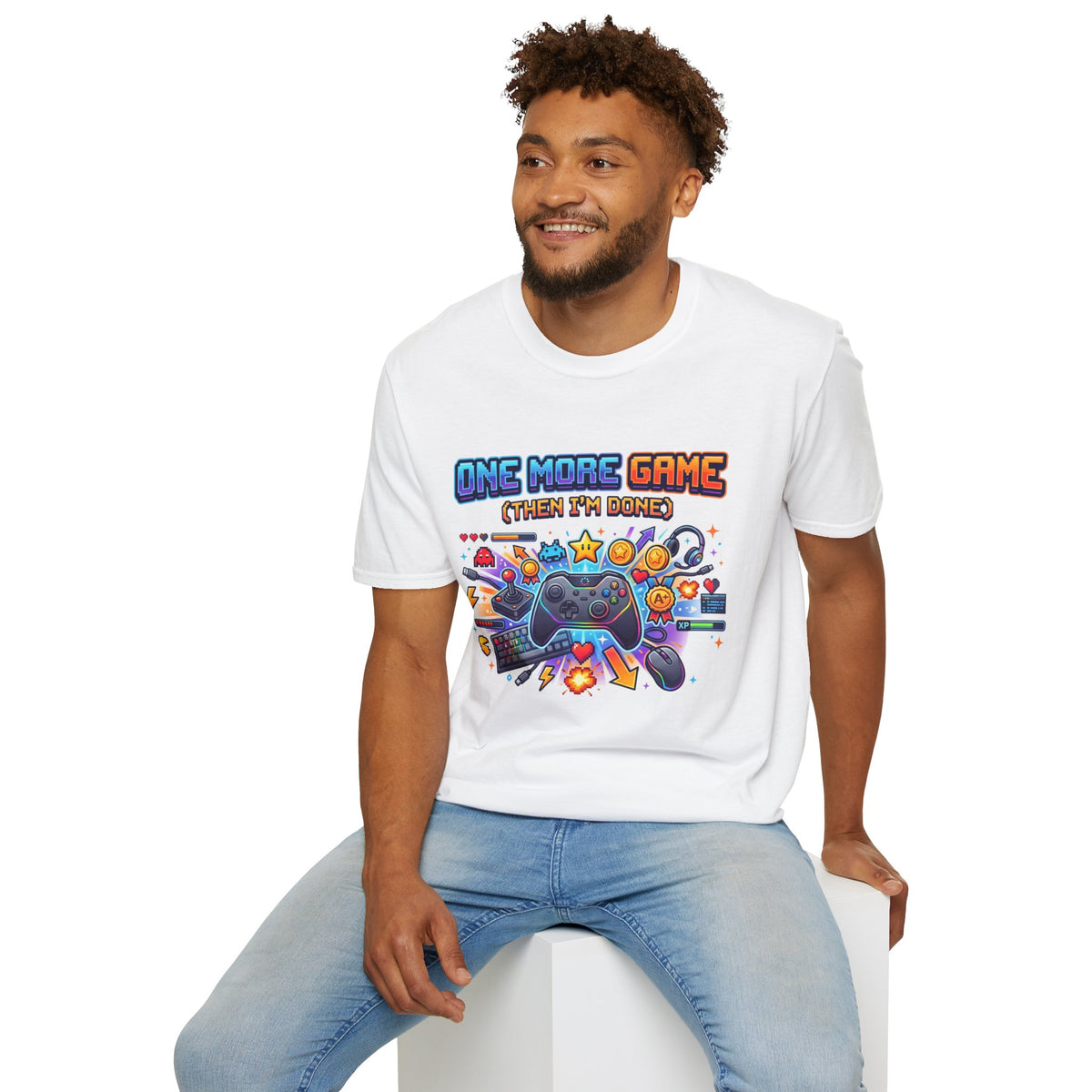 Gamer Tee "One More Game (Then I’m Done)" – Video Game Controller Graphic T-Shirt