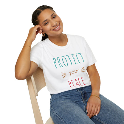 Protect Your Peace T-Shirt — Calm Positive Message Tee