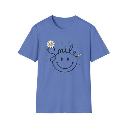 Smile Daisy T-Shirt — Cute Floral Smiley Tee