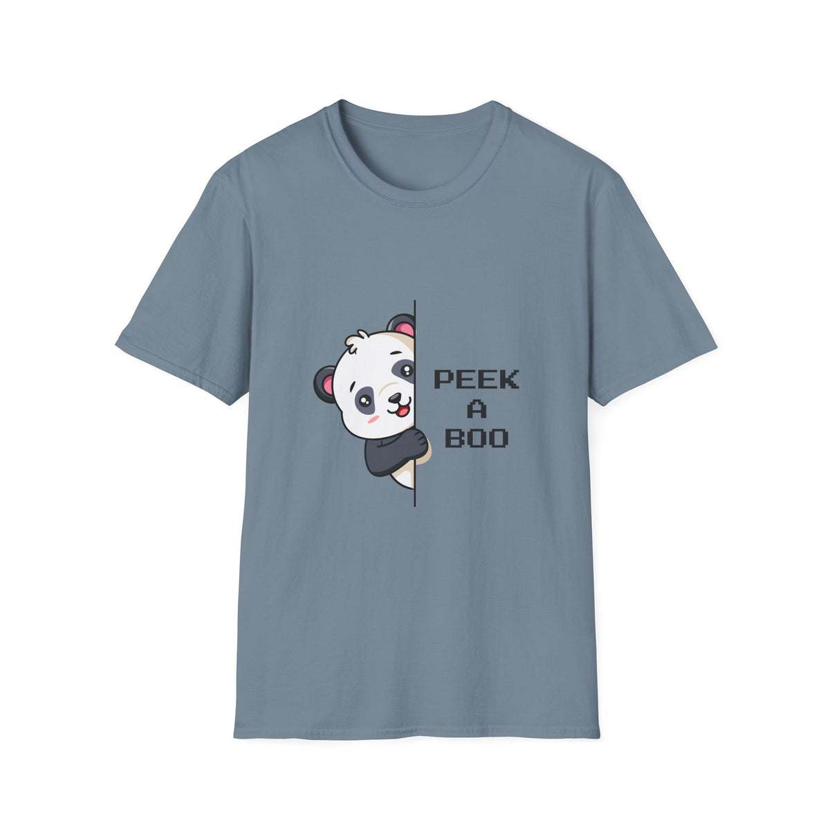 Peek-A-Boo Panda T-Shirt — Cute Peeking Bear Graphic Tee