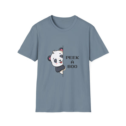 Peek-A-Boo Panda T-Shirt — Cute Peeking Bear Graphic Tee