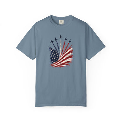 American Flag Firework T-Shirt — Patriotic Independence Day Tee