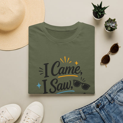I Came I Saw I Left Early T-Shirt — Funny Casual Graphic Tee