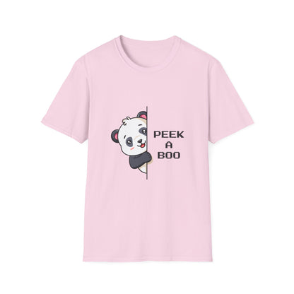 Peek-A-Boo Panda T-Shirt — Cute Peeking Bear Graphic Tee