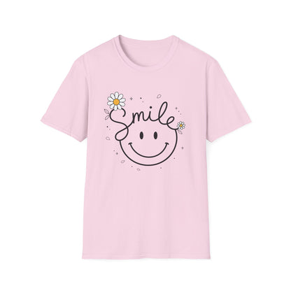 Smile Daisy T-Shirt — Cute Floral Smiley Tee
