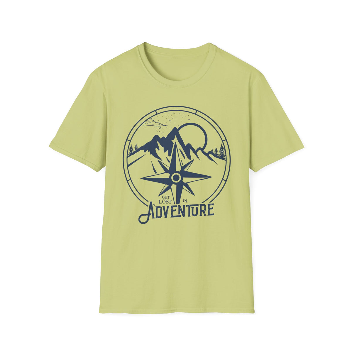Adventure Compass T‑Shirt — Mountain Travel Outdoor Tee