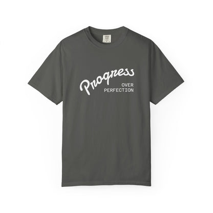 Progress Over Perfection T-Shirt — Inspirational Casual Tee