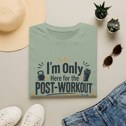 Post-Workout Snack T-Shirt – "I’m Only Here for the Post-Workout Snack" Fitness Tee