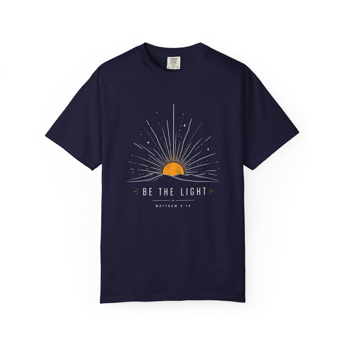 Be The Light Sunrise Graphic T-Shirt — Inspirational Christian Tee