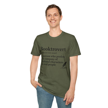 Booktrovert T-Shirt – "A person who prefers the company of fictional characters" Literary Tee