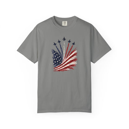 American Flag Firework T-Shirt — Patriotic Independence Day Tee