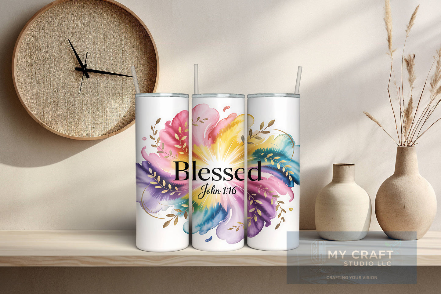 "Blessed" Tumbler