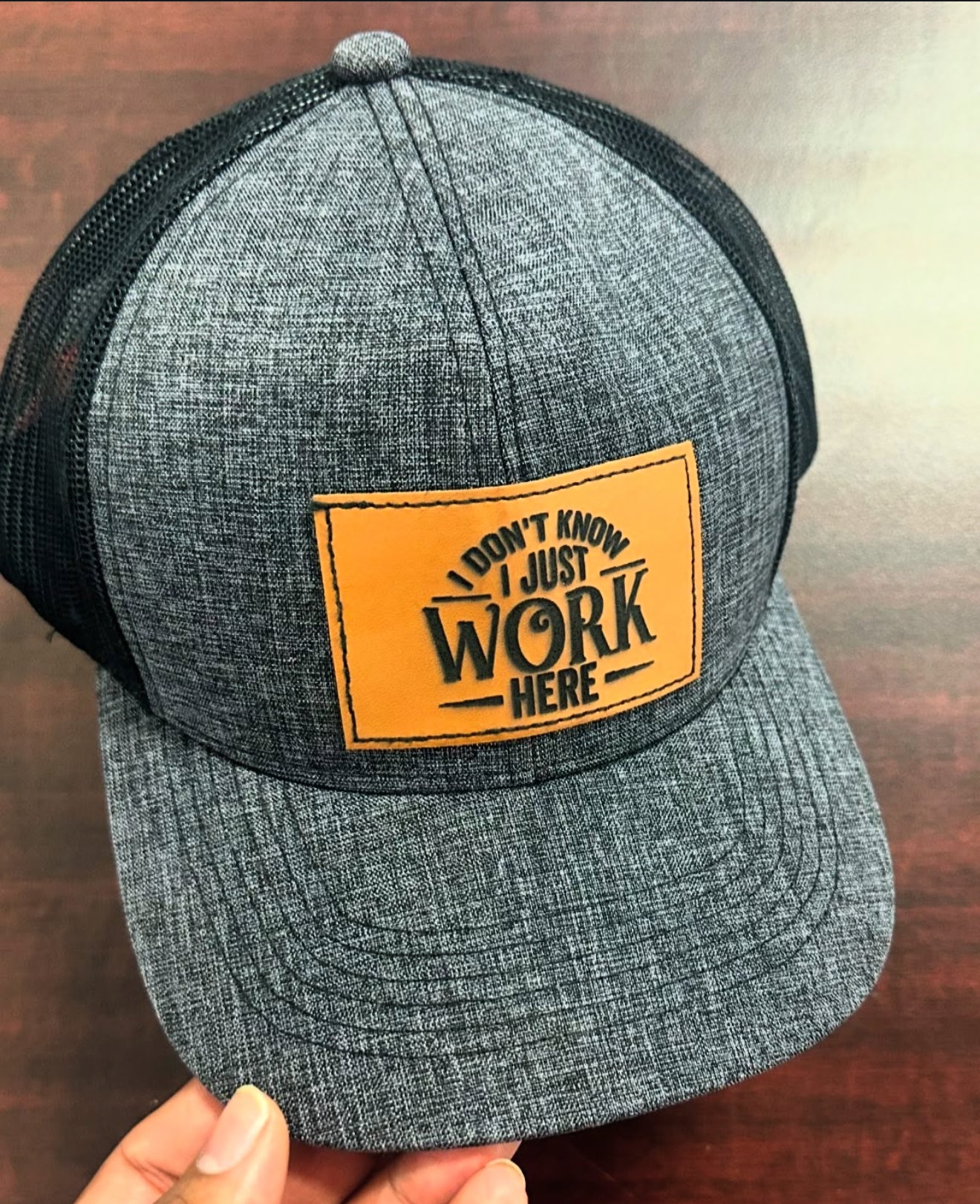 "I Don't Know, I Just Work Here" Trucker Hat